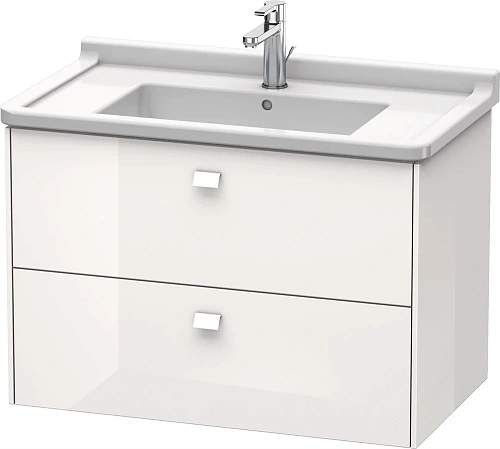 Тумба под раковину Duravit Brioso BR414202222 подвесная 82 см белый глянцевый Тумба под раковину Duravit Brioso BR414202222 подвесная 82 см белый глянцевый