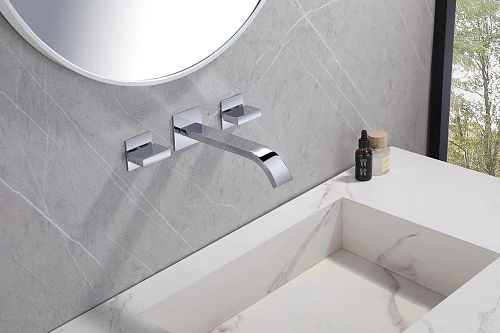 Смеситель для раковины ABBER Wasserfall AF8612 скрытого монтажа, хром Смеситель для раковины ABBER Wasserfall AF8612 скрытого монтажа, хром