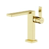 Смеситель для раковины Sancos Linn SC9019BG брашированное золото, PVD покрытие Смеситель для раковины Sancos Linn SC9019BG брашированное золото, PVD покрытие