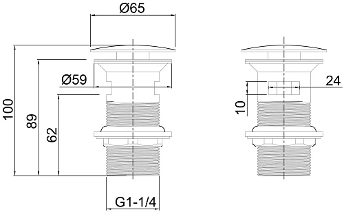 Донный клапан Allen Brau Priority 5.31023-BN Донный клапан Allen Brau Priority 5.31023-BN