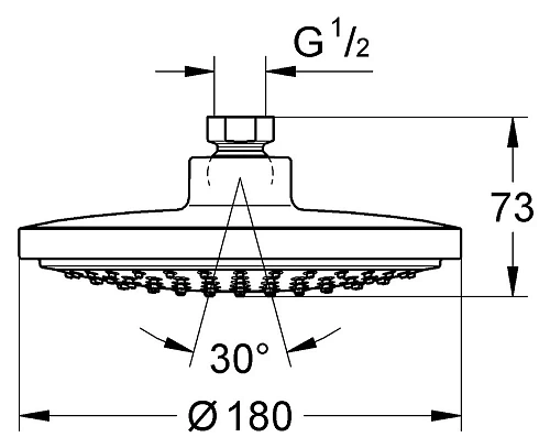 Верхний душ Grohe Euphoria Cosmopolitan 27491000 Верхний душ Grohe Euphoria Cosmopolitan 27491000