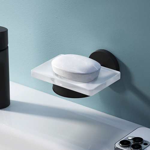 Мыльница AM.PM X-Joy A85A34222, стеклянная черный Мыльница AM.PM X-Joy A85A34222, стеклянная черный