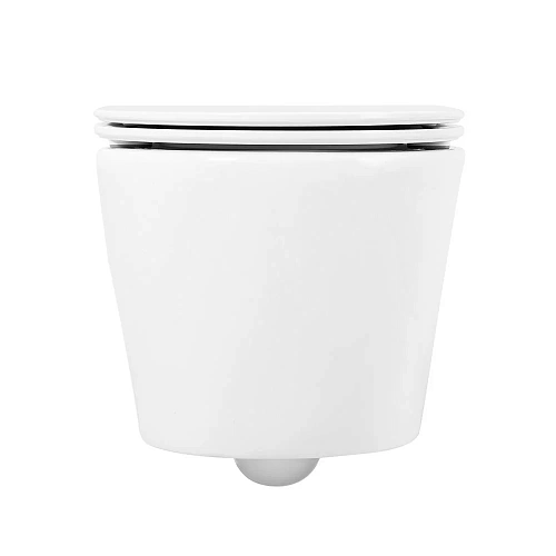 Унитаз подвесной BelBagno TRE BB8001CHR/SC безободковый c сиденьем Унитаз подвесной BelBagno TRE BB8001CHR/SC безободковый c сиденьем