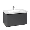 Картинка анонса товара «тумба под раковину villeroy &amp; boch subway 3.0 с подсветкой graphite / graphite c573l1vr»