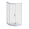 Картинка анонса товара «душевой уголок am.pm gem w90g-405-090mt 5-corner pivot 90x90 стекло прозрачное, профиль хром матовый»