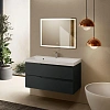Тумба под раковину AQUAme AQM900310GM S3 подвесная 100 см антрацит Тумба под раковину AQUAme AQM900310GM S3 подвесная 100 см антрацит