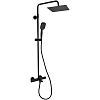 Душевая система Remer EQ34A8CPUFS25NO термостатическая, черный матовый Душевая система Remer EQ34A8CPUFS25NO термостатическая, черный матовый
