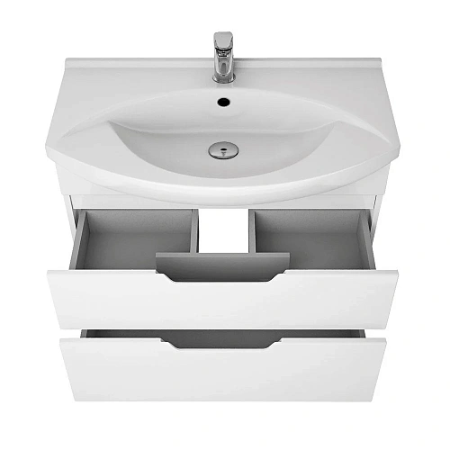 Тумба под раковину DREJA LAGUNA PLUS, 105 см, подвесная/напольная, 2 ящика, с опорами, белый глянец 99.0108 Тумба под раковину DREJA LAGUNA PLUS, 105 см, подвесная/напольная, 2 ящика, с опорами, белый глянец 99.0108