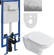 Комплект Унитаз подвесной STWORKI Дублин SETK3504-0605 с микролифтом + Система инсталляции для унита 561448 Комплект Унитаз подвесной STWORKI Дублин SETK3504-0605 с микролифтом + Система инсталляции для унита 561448