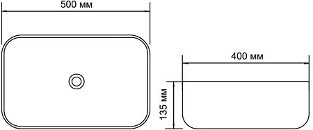 Раковина Aquanet Soul-1-MB 40 накладная, черная SOUL-1-MB Раковина Aquanet Soul-1-MB 40 накладная, черная SOUL-1-MB