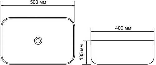 Раковина Aquanet Soul-1-MB 40 накладная, черная SOUL-1-MB Раковина Aquanet Soul-1-MB 40 накладная, черная SOUL-1-MB