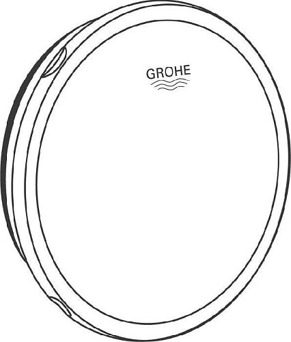 Внешняя часть для слив-перелива GROHE Talento (слив, перелив), хром (19025000) Внешняя часть для слив-перелива GROHE Talento (слив, перелив), хром (19025000)
