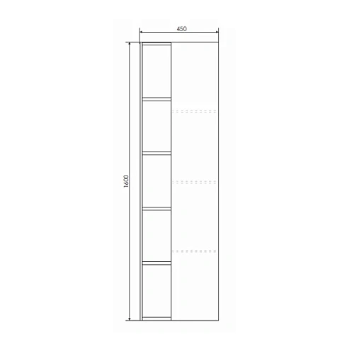 Шкаф-пенал Comforty Турин-45 00004136455 дуб бежевый Шкаф-пенал Comforty Турин-45 00004136455 дуб бежевый