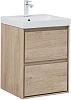Тумба под раковину Aquanet Милан 50 дуб светлый 00336381 подвесная