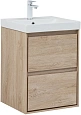 Тумба под раковину Aquanet Милан 50 дуб светлый 00336381 подвесная Тумба под раковину Aquanet Милан 50 дуб светлый 00336381 подвесная