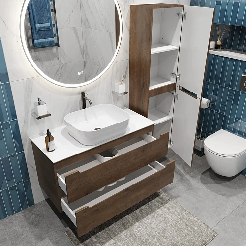 Тумба со столешницей и раковиной BelBagno ETNA 80 etna80rw-kepbo-1302-set подвесная ETNA80RW-KEPBO-1302-SET Тумба со столешницей и раковиной BelBagno ETNA 80 etna80rw-kepbo-1302-set подвесная ETNA80RW-KEPBO-1302-SET