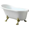 Ванна отдельностоящая Ceruttispa CLASSIC 150G CT9667 1570x770x740 акриловая, на львиных лапах золото Ванна отдельностоящая Ceruttispa CLASSIC 150G CT9667 1570x770x740 акриловая, на львиных лапах золото