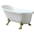 Ванна отдельностоящая Ceruttispa CLASSIC 150G CT9667 1570x770x740 акриловая, на львиных лапах золото Ванна отдельностоящая Ceruttispa CLASSIC 150G CT9667 1570x770x740 акриловая, на львиных лапах золото