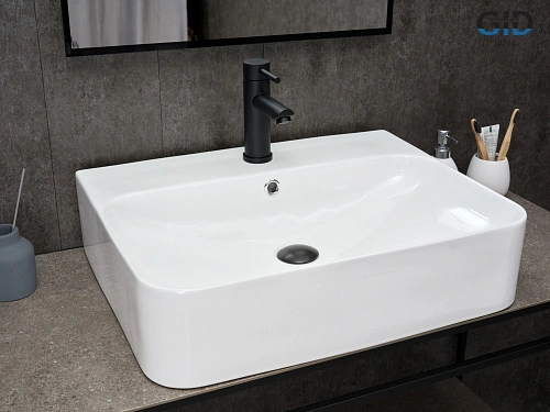 Раковина Gid N9258 51218 накладная белая 60x45x13 Раковина Gid N9258 51218 накладная белая 60x45x13