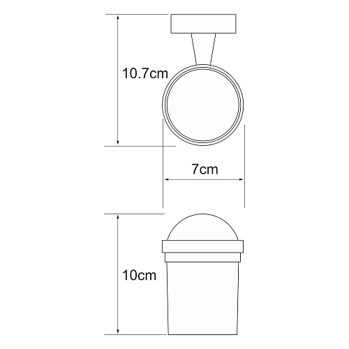 Стакан WasserKRAFT Isen K-4028 хром Стакан WasserKRAFT Isen K-4028 хром
