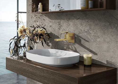 Смеситель для раковины Timo Torne 4372/17SM встраиваемый золото матовое Смеситель для раковины Timo Torne 4372/17SM встраиваемый золото матовое