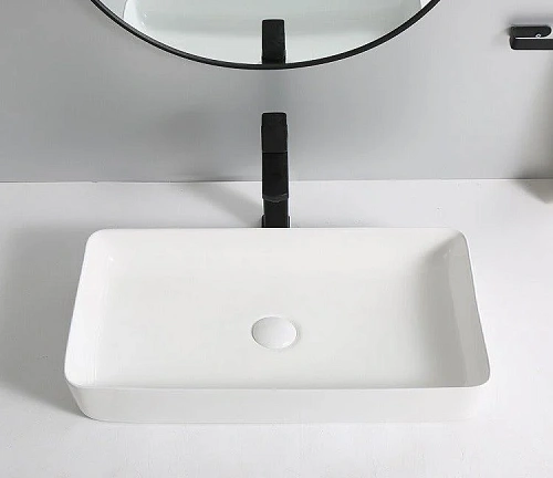 Раковина CeramaLux 9396 накладная, белый Раковина CeramaLux 9396 накладная, белый