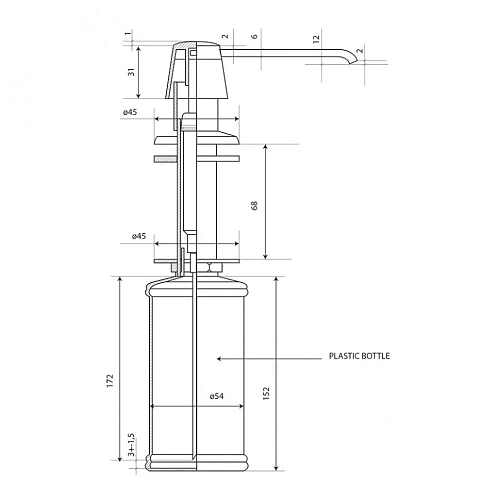 Излив Paini Cox 78PZ430 черный матовый PVD Излив Paini Cox 78PZ430 черный матовый PVD