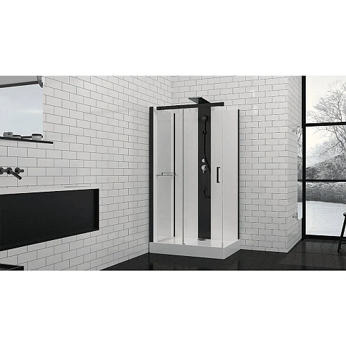 Душевая кабина Black&White G8708 (800х1100х2170) 8708000 Душевая кабина Black&White G8708 (800х1100х2170) 8708000