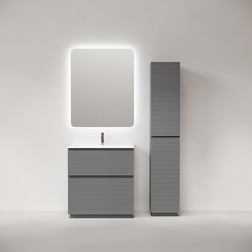 Тумба под раковину SANCOS Folk Floor FL80FES 790х445х850 Ergraut soft, напольная Тумба под раковину SANCOS Folk Floor FL80FES 790х445х850 Ergraut soft, напольная