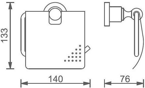 Держатель туалетной бумаги Aquanet 3886 Держатель туалетной бумаги Aquanet 3886