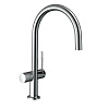Картинка анонса товара «смеситель для кухни hansgrohe 220, с запорным вентилем, 1jet 72805000, хром»