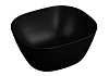 Картинка анонса товара «раковина vitra plural 7811b483-0016 45 см квадратная, черная матовая»