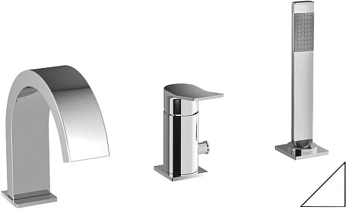 Смеситель на борт ванны Paffoni Tilt TI040BO Смеситель на борт ванны Paffoni Tilt TI040BO