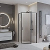 Душевой уголок BelBagno UNO-195-P-1-90-C-NERO 900x900 мм Душевой уголок BelBagno UNO-195-P-1-90-C-NERO 900x900 мм