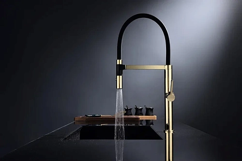 Смеситель для кухни Paulmark Leader золото Le214101-G Смеситель для кухни Paulmark Leader золото Le214101-G
