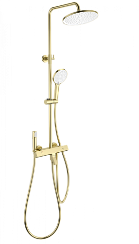 Душевая система Wonzon & Woghand с термостатом, брашированное золото (WW-B3094-BG) Душевая система Wonzon & Woghand с термостатом, брашированное золото (WW-B3094-BG)