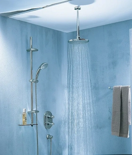 Верхний душ GROHE Rainshower Cosmopolitan Metal, диаметр 210 мм, Кронштейн верхнего душа, хром (2605 26053000 Верхний душ GROHE Rainshower Cosmopolitan Metal, диаметр 210 мм, Кронштейн верхнего душа, хром (2605 26053000