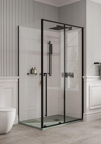 Душевой уголок Allen Brau Fantasy 120x90 3.11006.31 + 3.11013.31 черный матовый Душевой уголок Allen Brau Fantasy 120x90 3.11006.31 + 3.11013.31 черный матовый