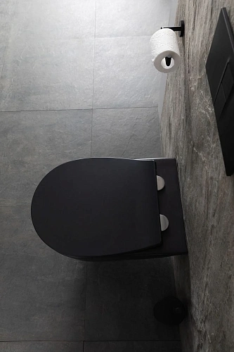 Унитаз подвесной Allen Brau Reality 4.32006.31 с крышкой, черный матовый Унитаз подвесной Allen Brau Reality 4.32006.31 с крышкой, черный матовый