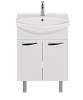 Тумба под раковину DREJA ALDA D, 65 см , подвесная/напольная, 2 дверцы, белый глянец, под ум. Лагуна 99.0402