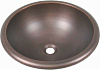 Картинка анонса товара «раковина медная bronze de luxe r319, цвет - oil rubbed bronze (потертая бронза), 42 х 42 х 15 см r319_oil_rubbed_bronze»