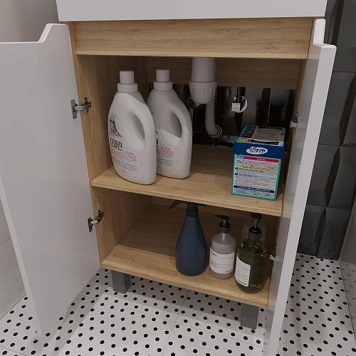 Тумба с раковиной DIWO Архангельск 60 дуб сонома, подвесная 569760 Тумба с раковиной DIWO Архангельск 60 дуб сонома, подвесная 569760