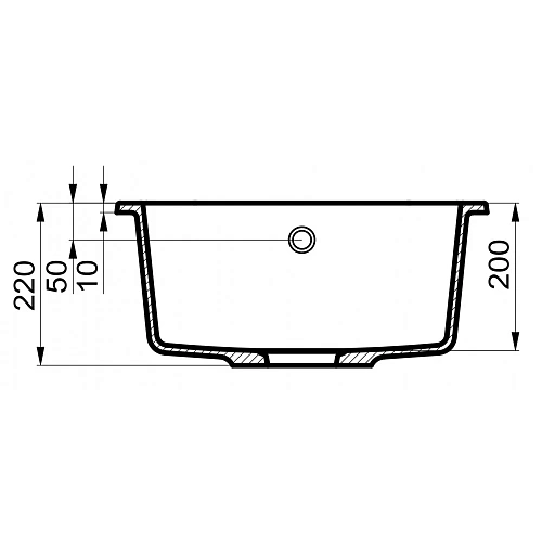 Кухонная мойка Milacio Navarra 60 Cuarzo (MC.77071), черный матовый Кухонная мойка Milacio Navarra 60 Cuarzo (MC.77071), черный матовый