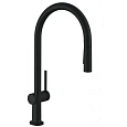 Смеситель для кухни Hansgrohe 210, с вытяжным душем, 2jet, sBox 72801670, матовый черный Смеситель для кухни Hansgrohe 210, с вытяжным душем, 2jet, sBox 72801670, матовый черный