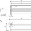 Полотенцедержатель Bemeta RETRO 144302092 Полотенцедержатель Bemeta RETRO 144302092