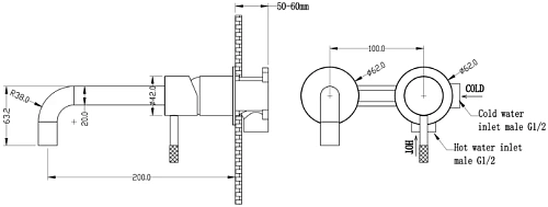 Смеситель для раковины Boheme Uno 465-WG White Gold Смеситель для раковины Boheme Uno 465-WG White Gold
