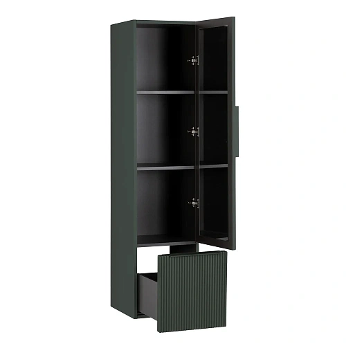 Шкаф-пенал CEZARES PREMIUM 55510 Plisse Verde opaco подвесной, реверсивный Шкаф-пенал CEZARES PREMIUM 55510 Plisse Verde opaco подвесной, реверсивный