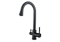 Смеситель для кухни Aquatek ВЕГА AQ1085MB черный матовый Смеситель для кухни Aquatek ВЕГА AQ1085MB черный матовый