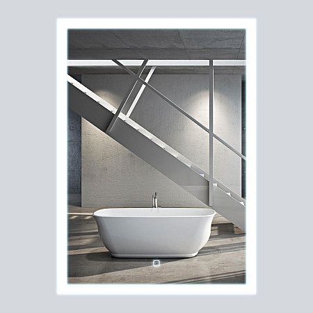 Зеркало Vincea LED VLM-2B600 600х800 c сенсорным выключателем и диммером Зеркало Vincea LED VLM-2B600 600х800 c сенсорным выключателем и диммером