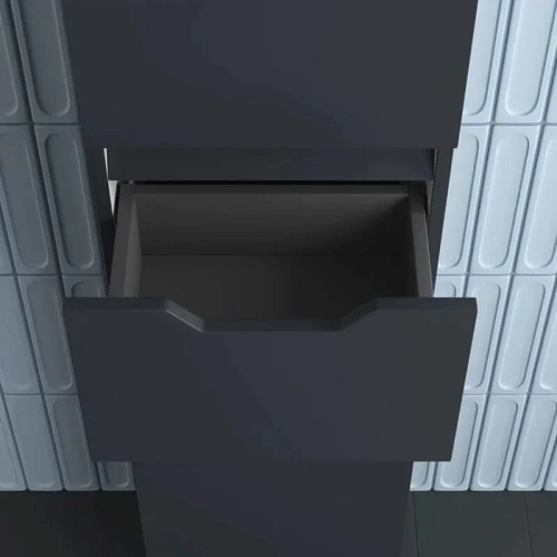 Шкаф-пенал Style Line Остин 36 см ЛС-00002412 графит эмаль PLUS, напольный Шкаф-пенал Style Line Остин 36 см ЛС-00002412 графит эмаль PLUS, напольный